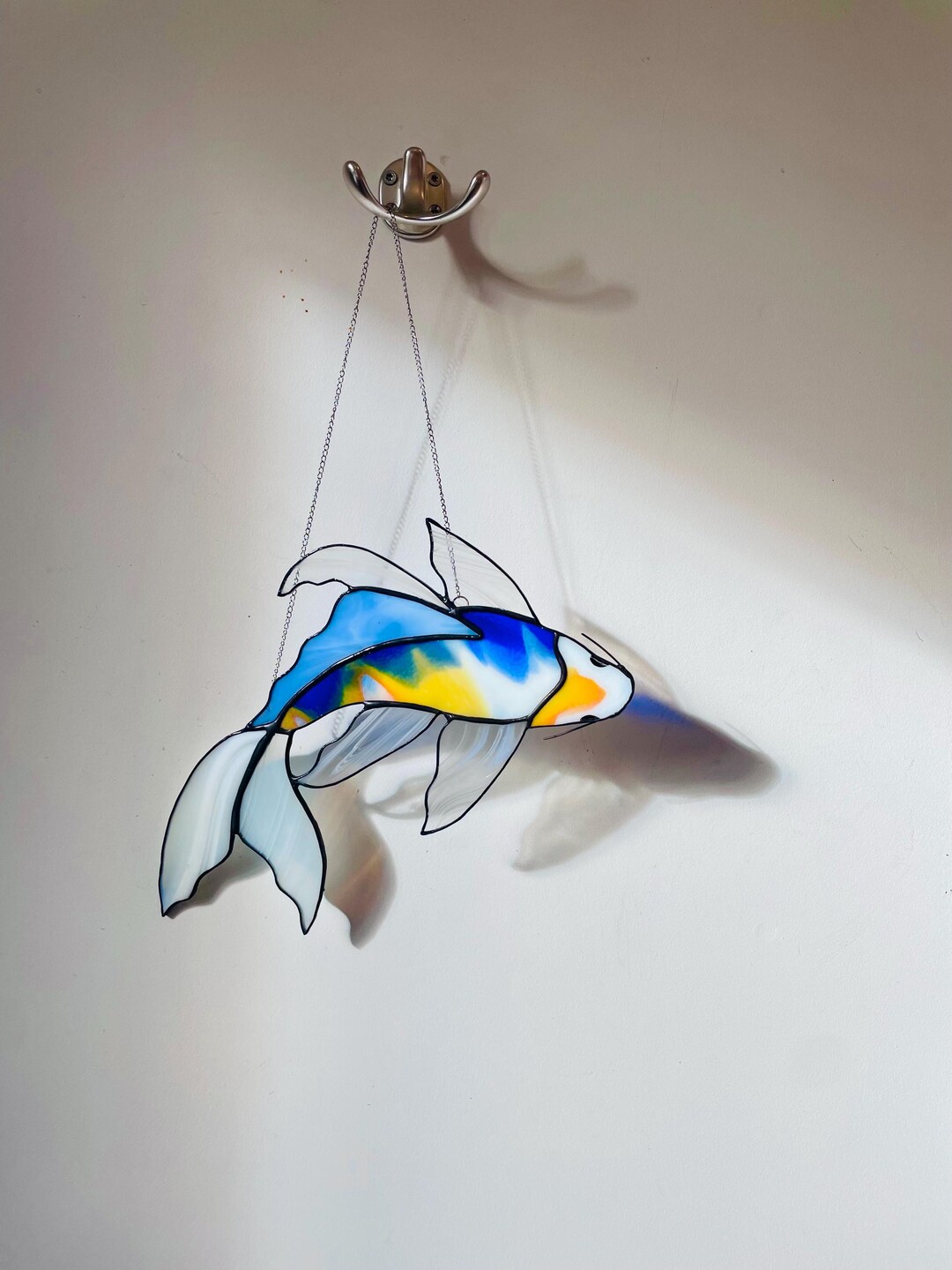 Stained Glass Koi Fish - Etsy