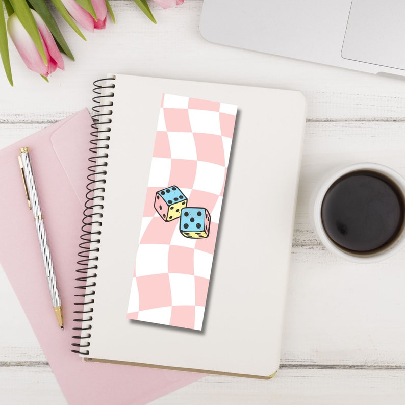Preppy Bookmarks Printable Set of 5 Digital Retro Pastel Good Vibes
