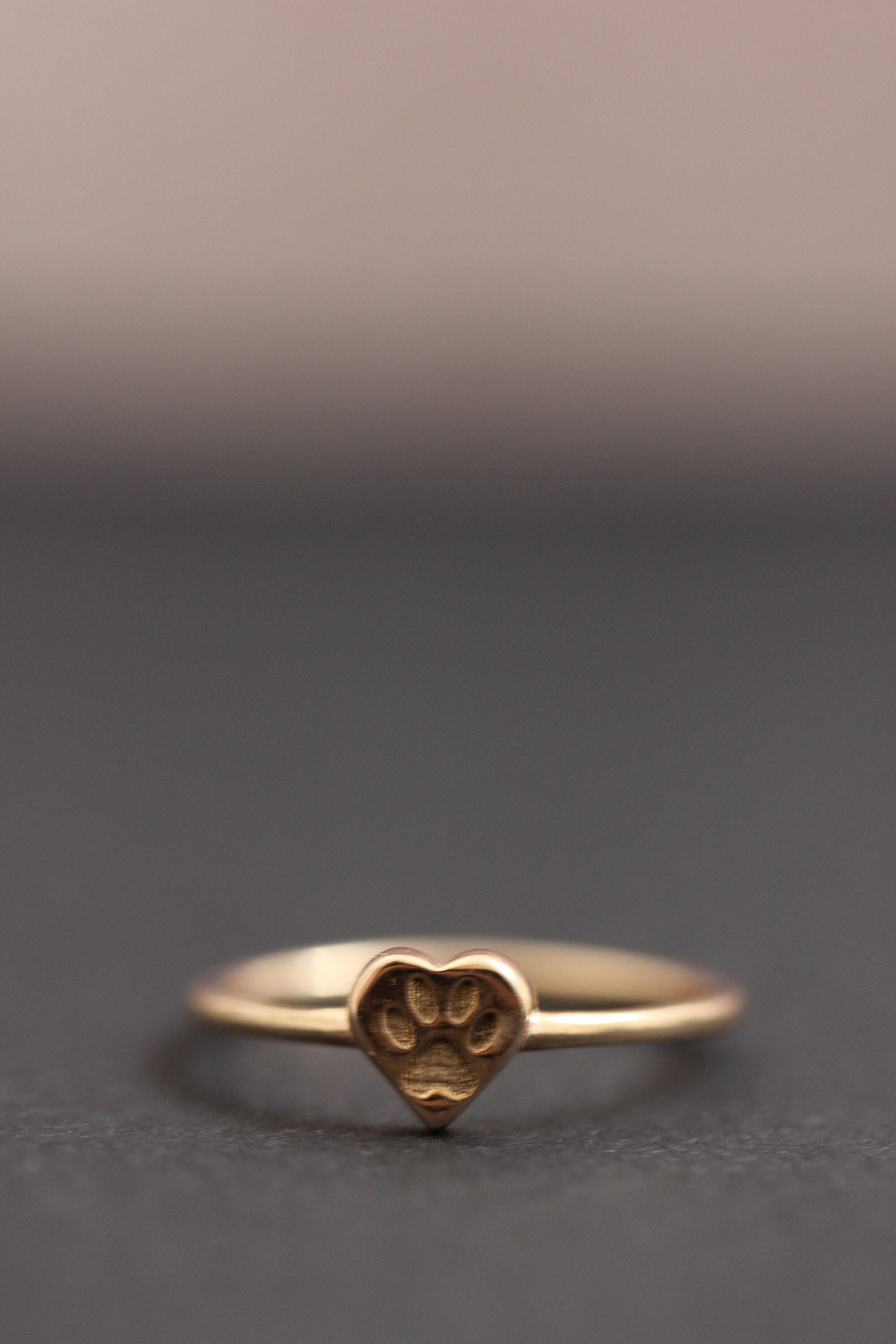 Animal Paw Print Ring Your Actual Pet Ring Cat Print Jewelry Pet Lover Gift Pet Memorial Cat Mom ...