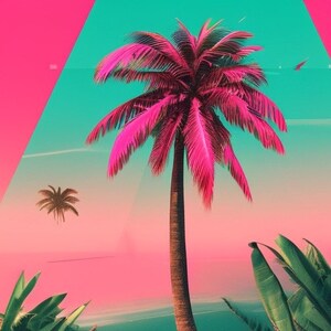 This vibrant and colorful palm tree will go great with your coastal decorum