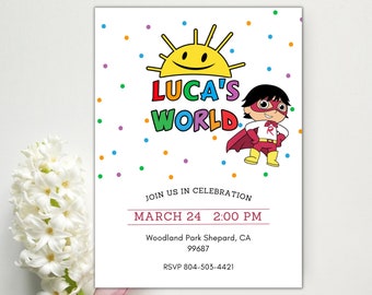 Ryan’s World Birthday Invitation - Ryan’s Toy Review Digital Invite - Ryan’s World Invitation - Kids Invitation - Ryan’s World Toy Review