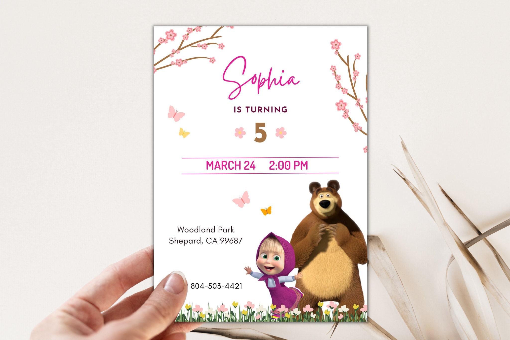 Masha and the bear invitations España