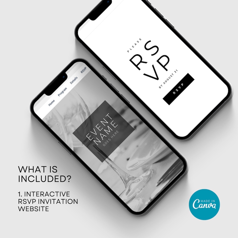 RSVP Auto Guest List Tracker All in One Digital for Corporation Event ...