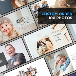 Custom Order Slideshow with Music for Memorial Celebration of Life Funeral Wedding Birthday Anniversary Graduation Family Memory Retirement