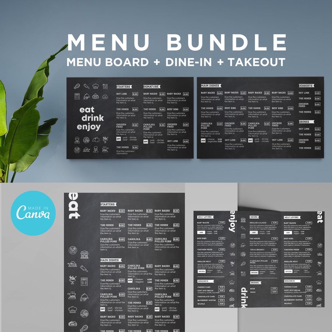 DIY Menu Board Template Digital Menu Board Template Menu Board Etsy DIY Menu Board Template Digital Menu Board Template Menu Board Etsy