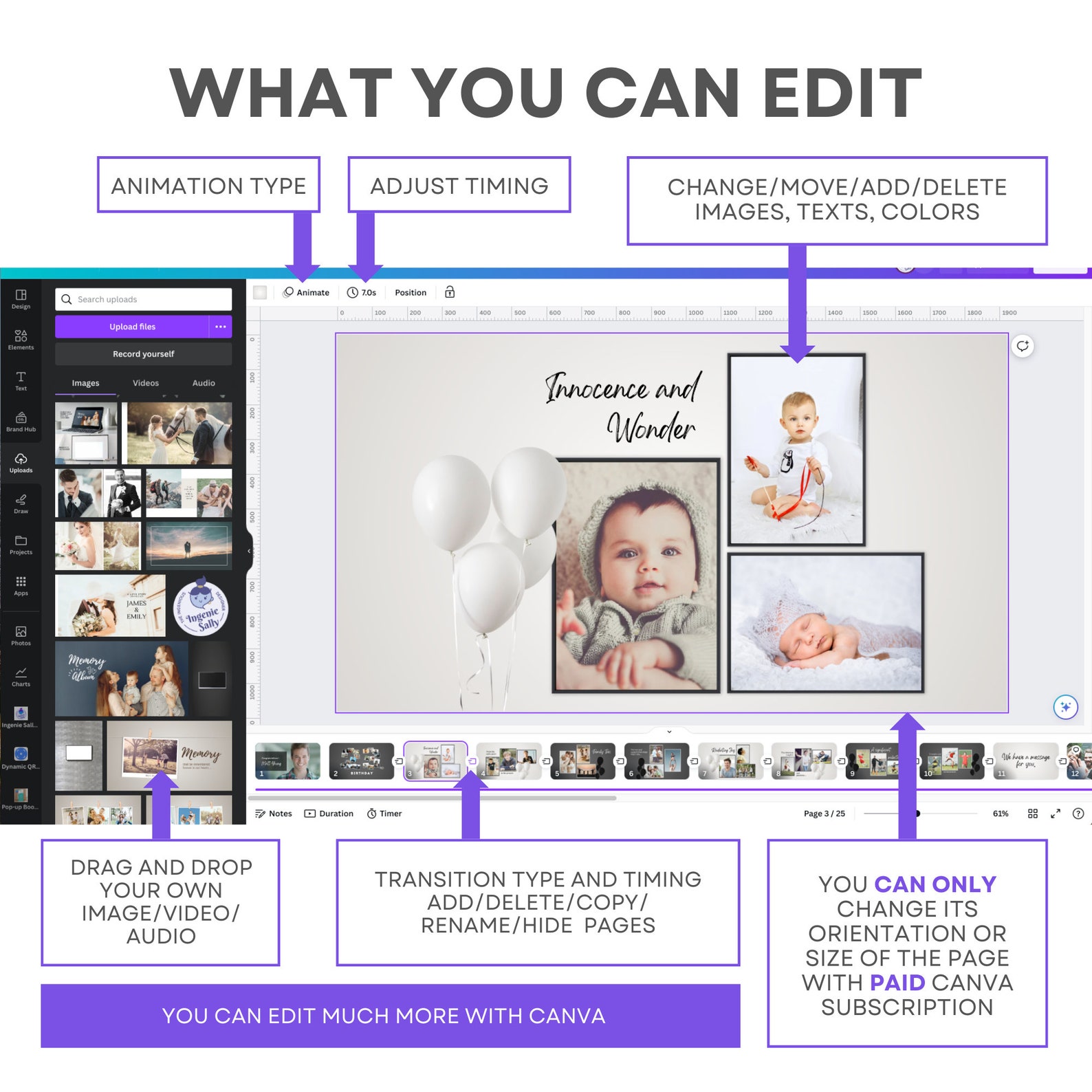 Birthday Slideshow Presentation Template With Music Photo Collage Slide ...