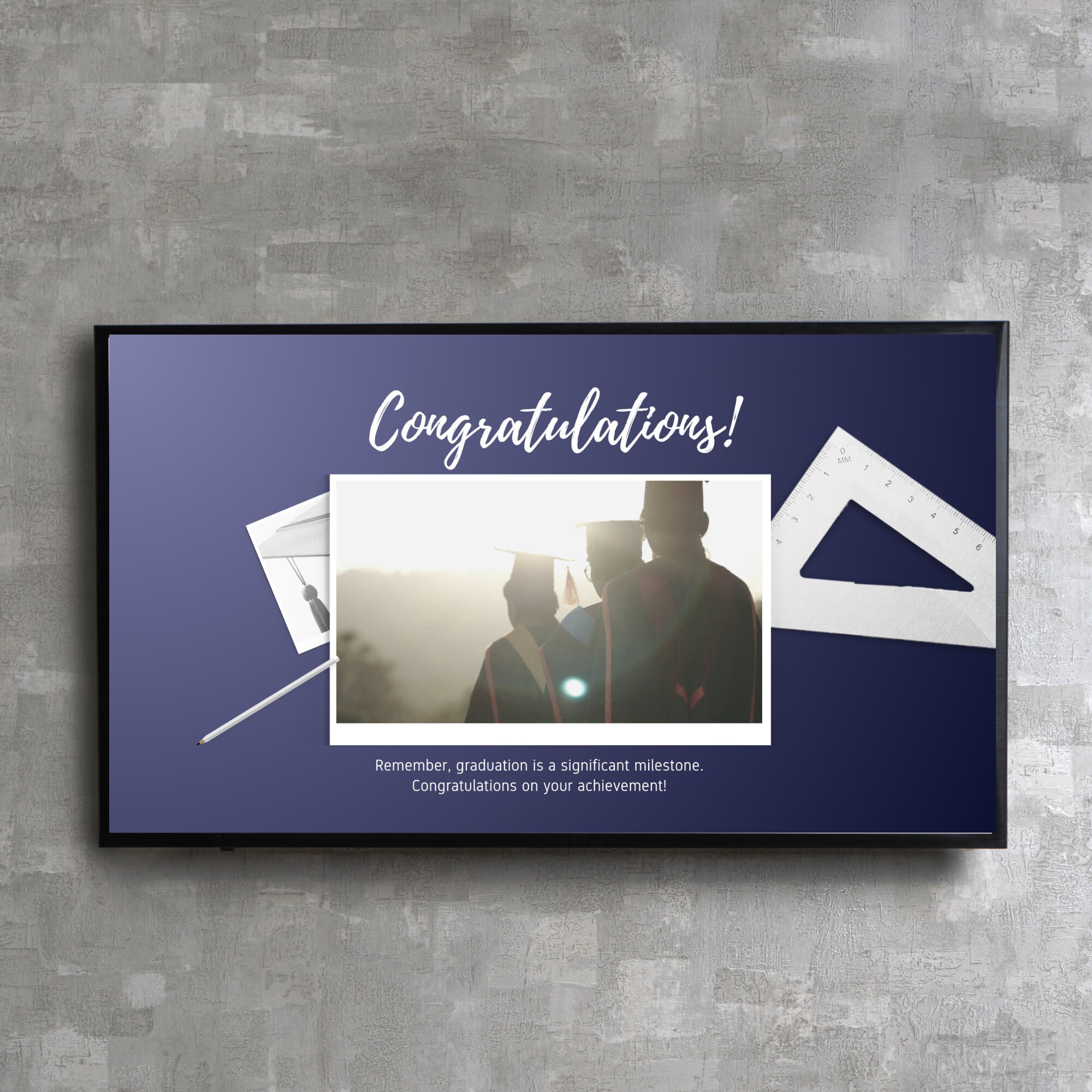 Graduation Slideshow Presentation Template With Music Photo Collage