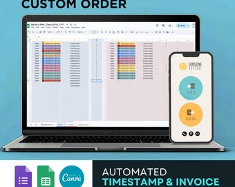 Before After School Sign In Out Sheet Digital Automated Billing Invoice Google Forms Attendance Log Behavior Development Tracker