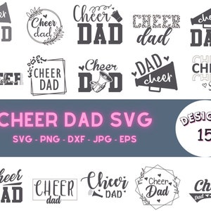 Cheer Dad Svg, Cheer Svg, Svg for Cricut, Marine Dad Svg, Cheer Mom Svg, Cheer Dad Shirt, Cheer Png, Cheer Clipart, Best Dad Ever Svg