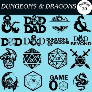 Dungeons and Dragons svg, logotipo D&D, logotipo DnD, ícone Dungeons and Dragons, ícone DnD, camisa DnD, camisa Dungeons and Dragons, Cricut svg, svg