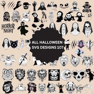 HALLOWEEN SVG, Halloween Svg Bundle, Halloween Cut Files For Cricut, Halloween Clipart, Halloween Png Bundle