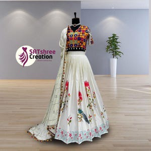 Traditional Georgette Navratri Chaniya Choli for Women,Full Stitch Lehenga Choli for Navratri, Women Dress for Navratri, Garba Chaniya Choli