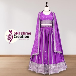 lilac Lehenga choli for women indian wedding wear bridal party wear lehengas reception wear function wear chaniya choli bridesmaids outfits
