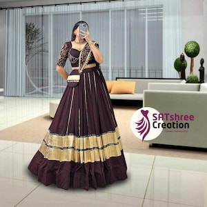 Blue Muslin Cotton Lehenga Choli: Bandhej Print Garba Dress