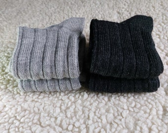 Calzini in lana di alpaca: morbidissima maglia italiana, non tinta, senza mulesing