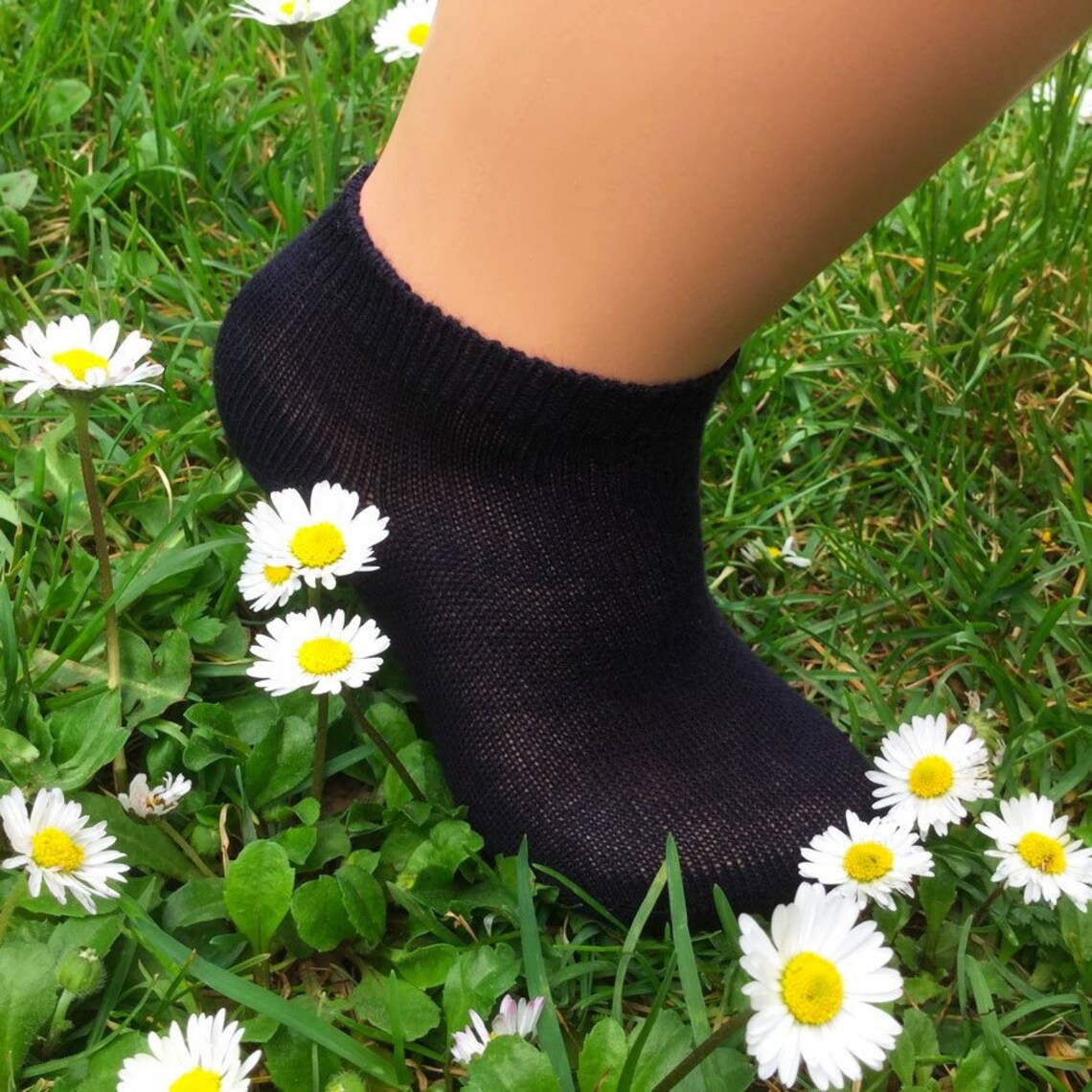 Organic Cotton Kids Ankle Socks 3 Pairs, Lowcut Kids Socks, Certified