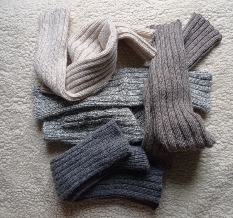 Alpaca Wool Leg Warmers/italian Tall Knitted Thick Wool Sock/knee High