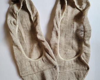 3x SET Hemp Invisible No-Show Socks; Pure certified natural undyed organic hemp; Pure hemp socks; Summer breathing socks; Made in Italy