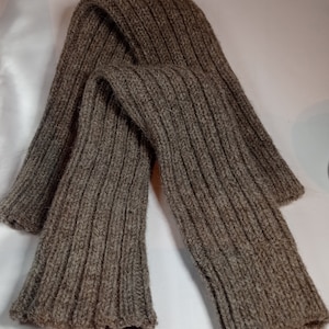 Jambières en laine d'alpaga italienne Chaussettes longues tricotées en laine épaisse Jambières hautes tissées Chaussettes de danse de yoga tongs Fabriqué en Italie image 10