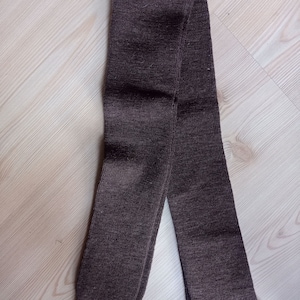 Chaussettes fines jusqu'aux genoux, Chaussettes bohèmes, Jambières très longues, Chaussettes longues d'hiver pour femmes, Jambières grises, Fabriqué en Italie Marron