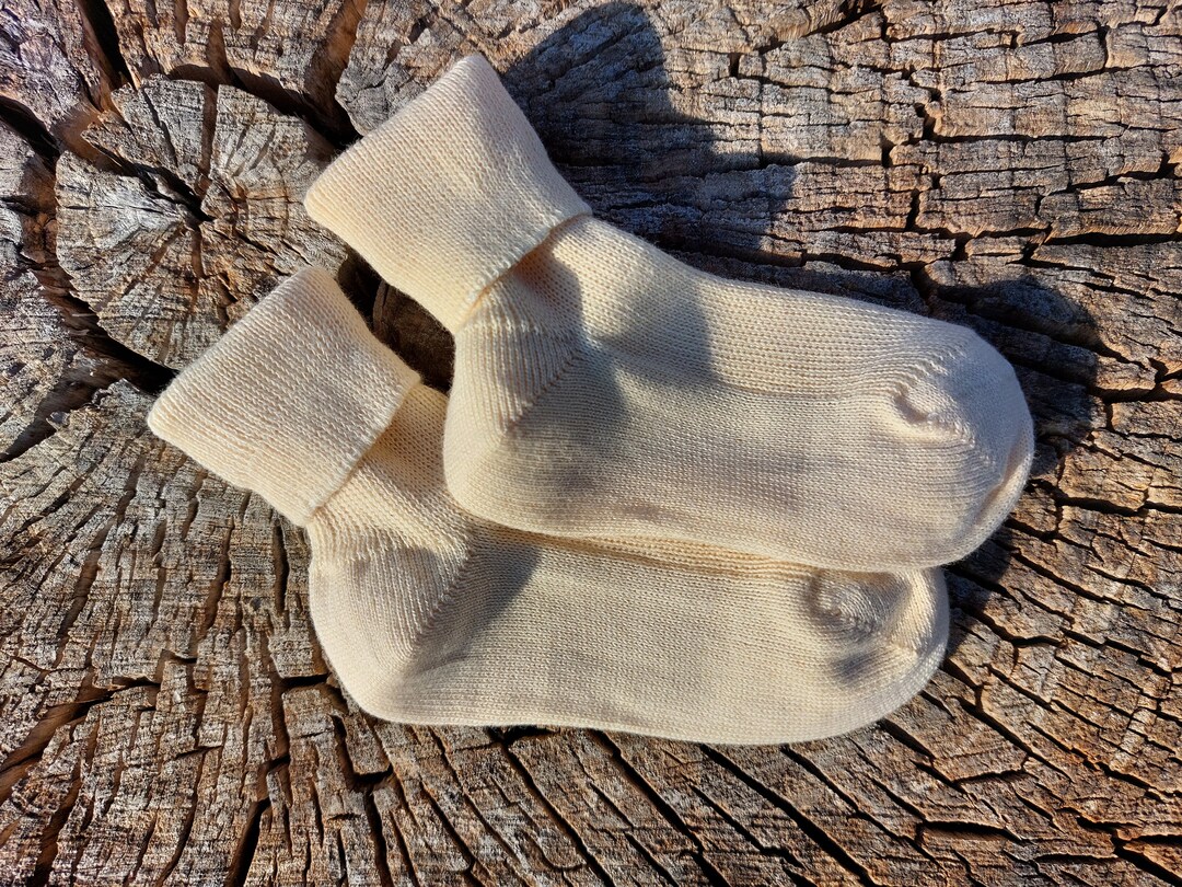 3X SET Organic Cotton Kid Socks, Kneehigh Baby Socks Certified Organic