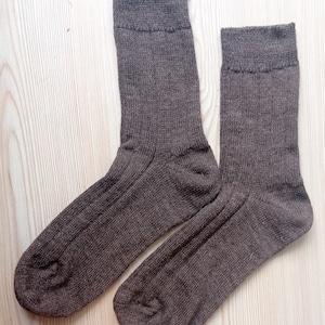 Set 2X Italian Thin Wool Socks/Wool Crew Socks/Midcalf Wool Socks/Wool Boot Socks/Non-Binding Wool Socks/Gift For Him Socks/Made in Italy