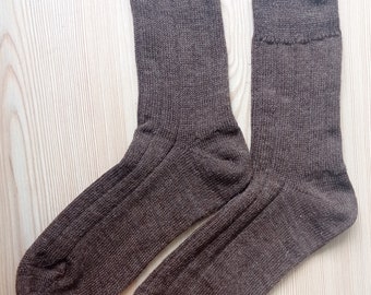 Set 2X Italian Thin Wool Socks/Wool Crew Socks/Midcalf Wool Socks/Wool Boot Socks/Non-Binding Wool Socks/Gift For Him Socks/Made in Italy