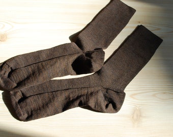 Set 3X of Luxury Wool Socks; winter super thin wool socks; everyday socks lambs wool + organic cotton undyed wool socks; Made in Italy