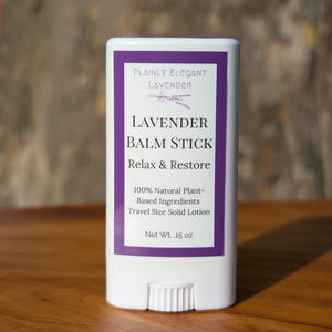 Solid Lotion Lavender Vegan Balm Stick
