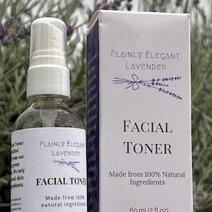 Feuchtigkeitsspendendes Gesichtswasser mit Lavendel - Natürliches, ausgleichendes Gesichtsspray für empfindliche Haut, vegane Hautpflege in Reisegröße