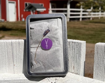 English Lavender Sachets in Tin: Home Fragrance, Natural Scent