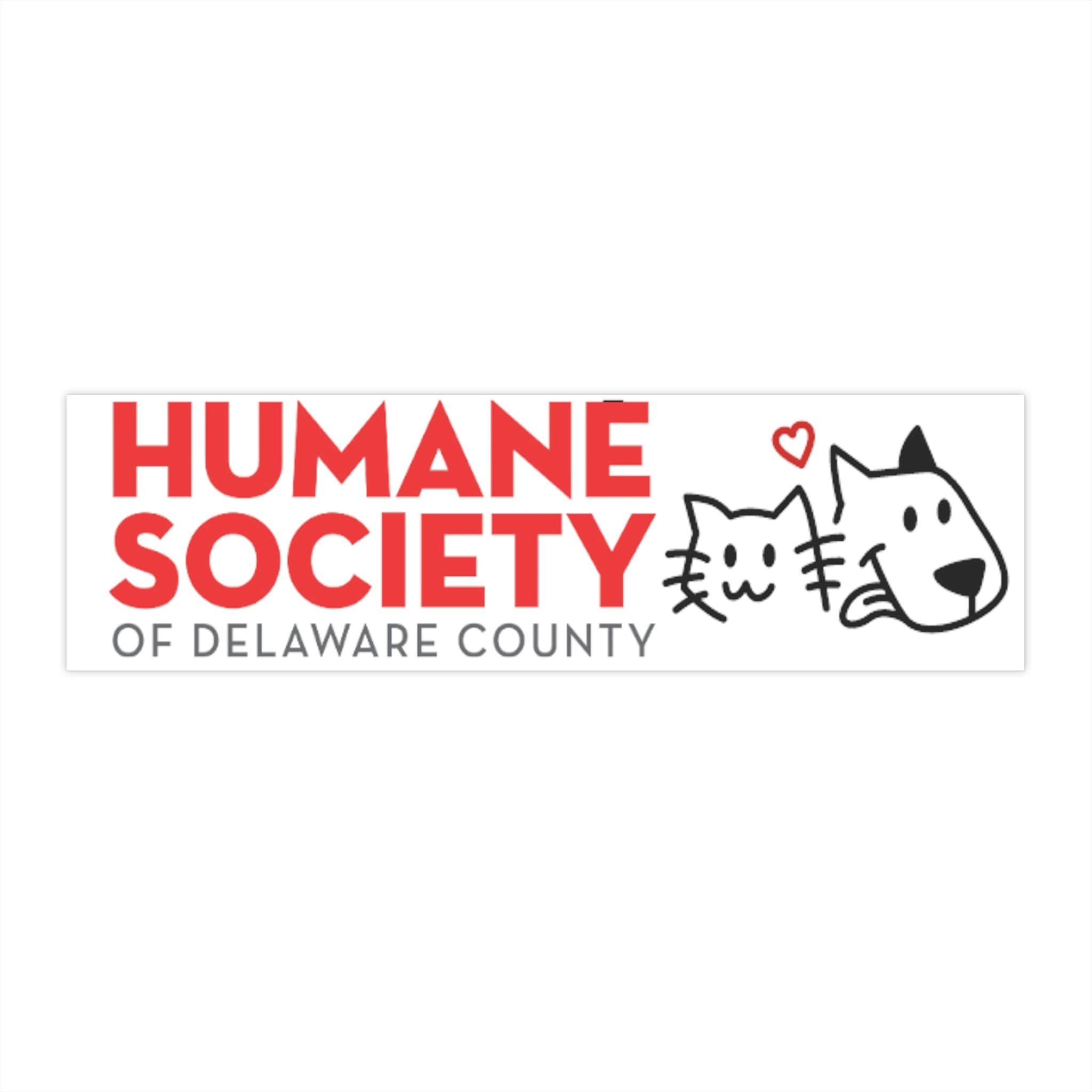 Humane Society of Delaware County Bumper Stickers Etsy