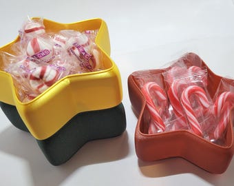 3D Printed Star Candy Bowls | Stackable Christmas Decor