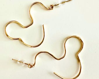 Mickey Mouse Themed Wire Earrings