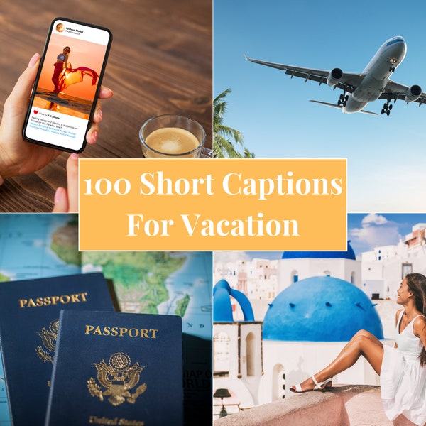 100 Short Instagram Caption For Vacation | Instagram Caption Ideas | Engaging Travel Captions For Social Media | Travel Blogger Ideas List