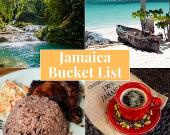 Jamaica Bucket List | 50 Bucket List Things To See & Do In Jamaica | Jamaica Planner Checklist | Jamaica Travel Guide | PDF Print Checklist