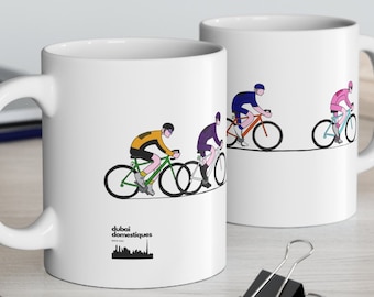 GIRO D'ITALIA BREAKAWAY, Ceramic Mug, Unique Cycling Cup - Ideal Gift for Road Racing Enthusiasts