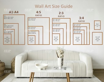 Big Sizes_wall Art Size Guide, Frame Size Guide, Print Size Guide