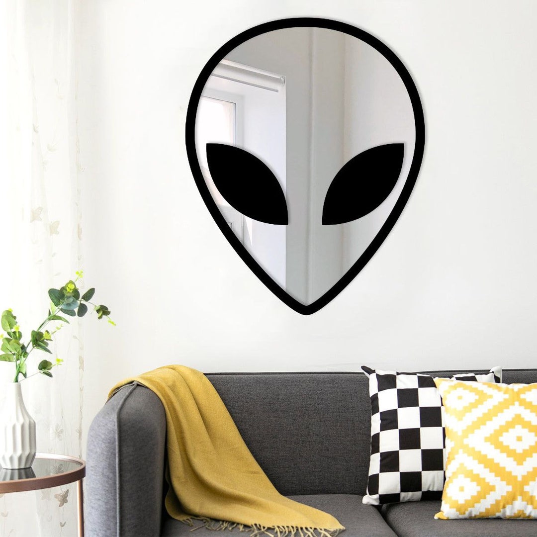 Alien Head Mirror Custom Mirrors Selfie Custom Mirrors Etsy