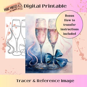 DIYペイントパーティー印刷可能大人用ペイント＆シップテンプレートキャンバスステンシルぬり絵ページキッズダウンロードアートパーティーガールナイトデートナイトファミリーナイト