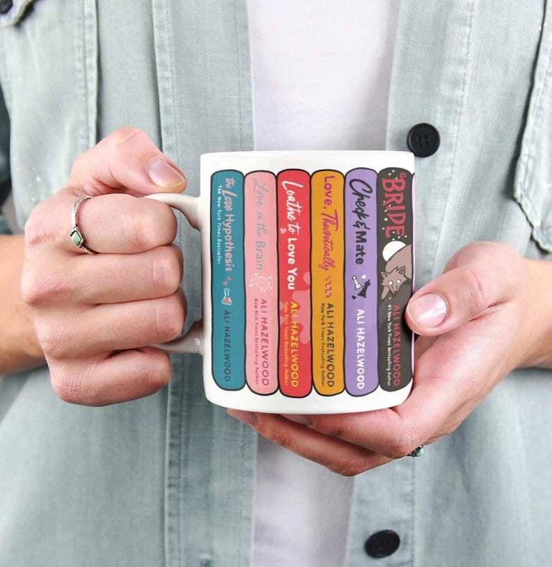 Ali Hazelwood Book Lover Mug: STEM Romance, Nerdy Couple Art image 6