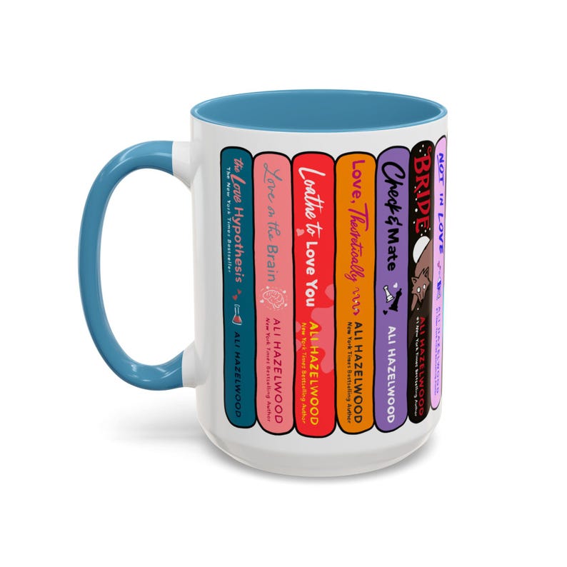 Ali Hazelwood Book Lover Mug: STEM Romance, Nerdy Couple Art image 1
