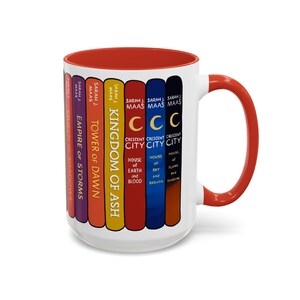 Sarah J Maas Book Stack Mug: ACOTAR, Crescent City, Throne of Glass image 7