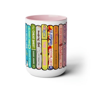 CUSTOM Book Stack Tall Mug 15 Oz image 2