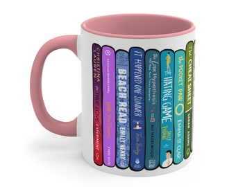 CUSTOM Bücherstapel Tasse 11oz