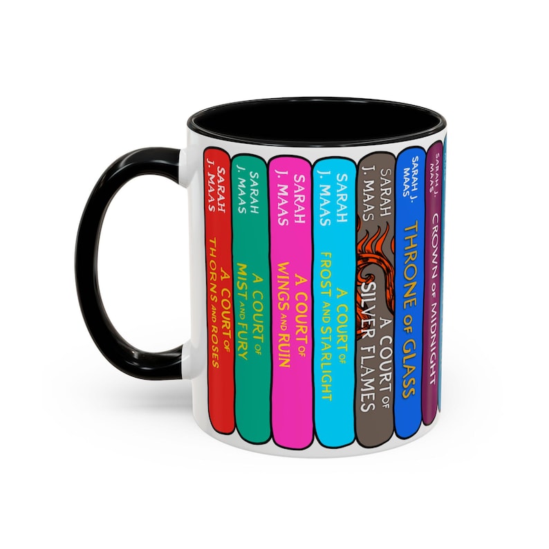 Sarah J Maas Book Stack Mug: ACOTAR, Crescent City, Throne of Glass image 9