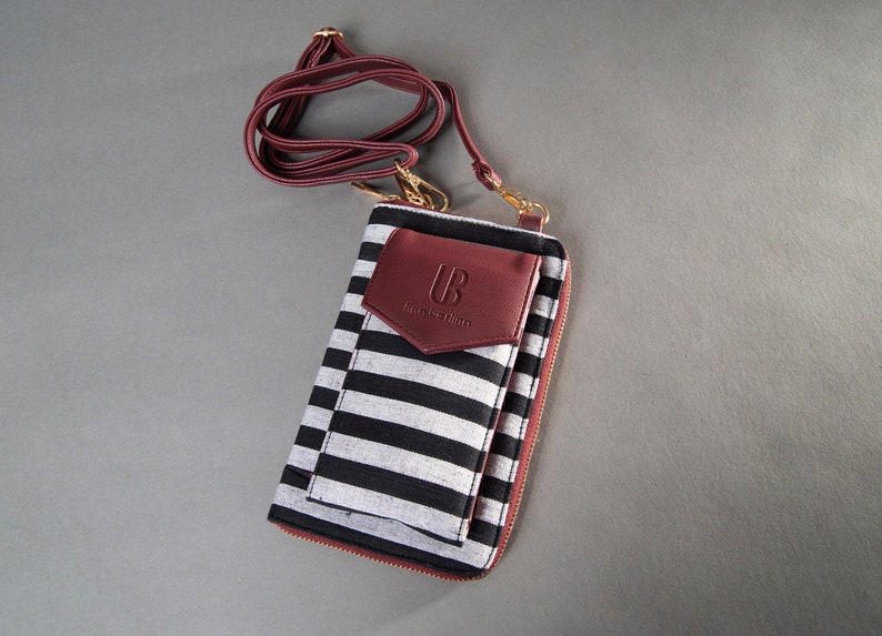 LB Lina Berlina Phone bag red, white and black image 1