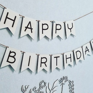 Happy Birthday garland, birthday