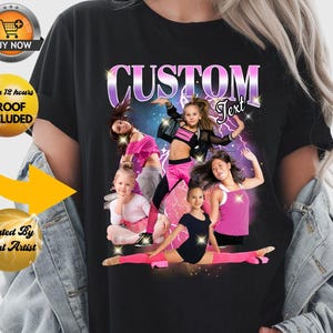 Custom Bootleg Rap Shirt, Custom Bootleg Rap Dance Mom Tee, Personalized Mom Gift, Custom Photo Shrt, Christmas Gift Mama Senior Gift Xmas Bild 2
