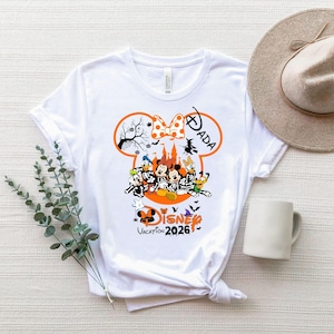 Custom Disney Vacation 2026 Halloween Fall Shirt,Custom Family Disney Tshirt,Disney Trip Matching Halloween Tee,Disneyland Autumn Shirts bild 3